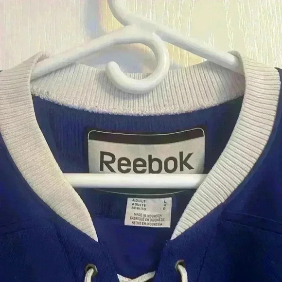 Blue Reebok  Hockey Jersey - Picture 7 of 9